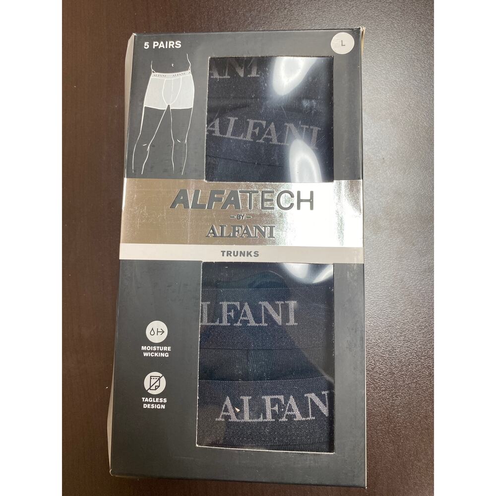 New Men Alfatech by Alfani Trunks Size L 5 pairs
